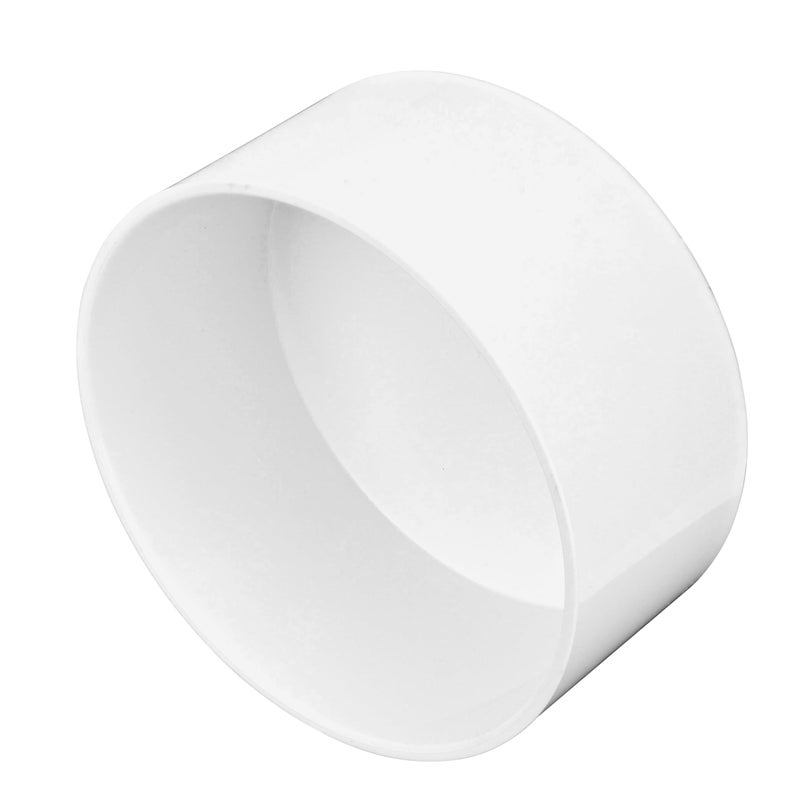 NDS 6P06 PVC S&D Cap, 6-Inch, Makes Solvent-Weld Connections, for Use with 6-Inch Sewer and Drain Pipe, White - Image 2